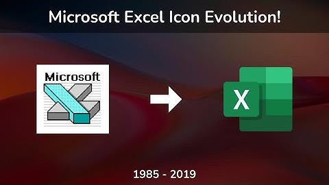 Microsoft Excel Icon Evolution (1985 - 2022)!