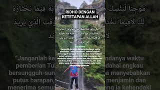 RIDHO DENGAN KETETAPAN ALLAH@KalamKajianIslam @KalamHikmahIndonesia @inspirasiislamYt