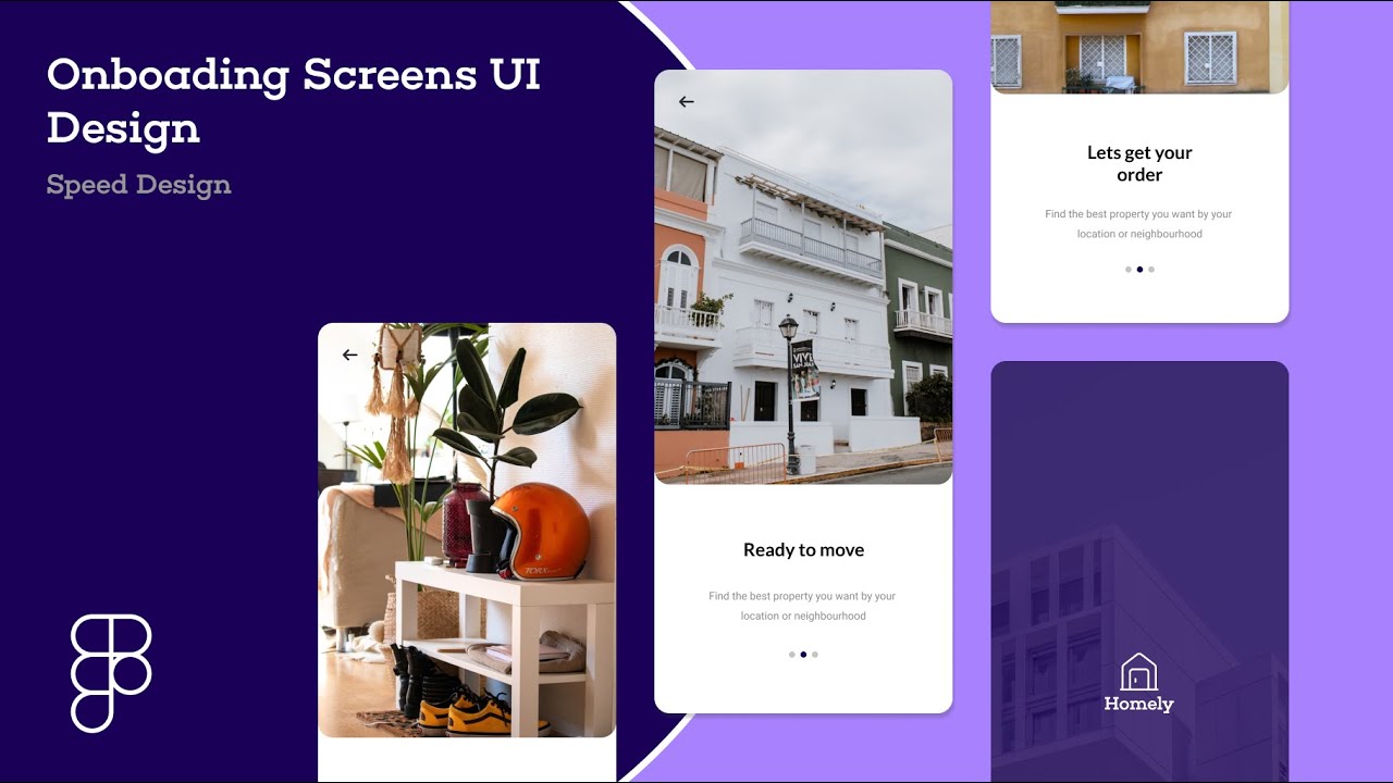 Figma Onboarding Screens UI design (speed UI)