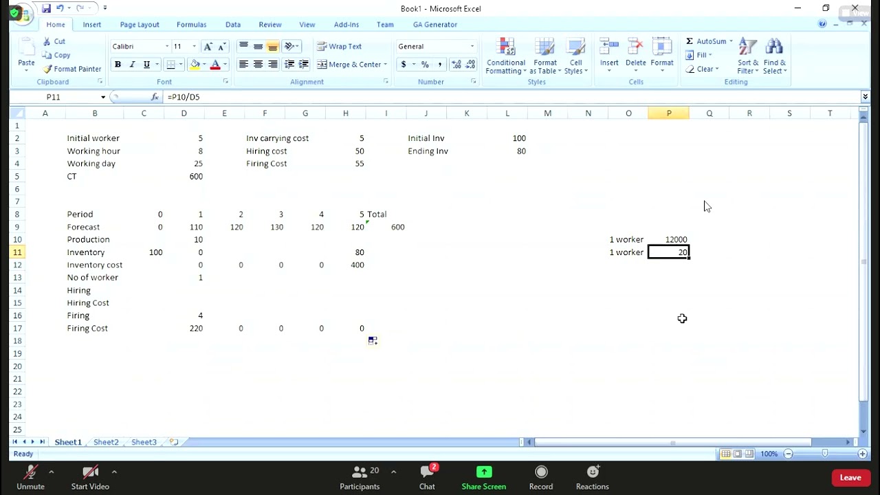 PPIC 1_ PRODUCTION PLAN and MASTER PRODUCTION SCHEDULE | Part 1
