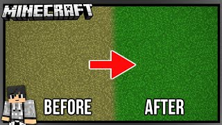 HOW TO GREEN THE GRASS COLORS IN VANILLA MINECRAFT 1.11/1.12?!? NO MODS!
