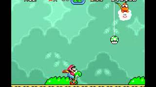 Super Mario World (SNES)-Forest Of Illusion 4 (Saída normal e chave)