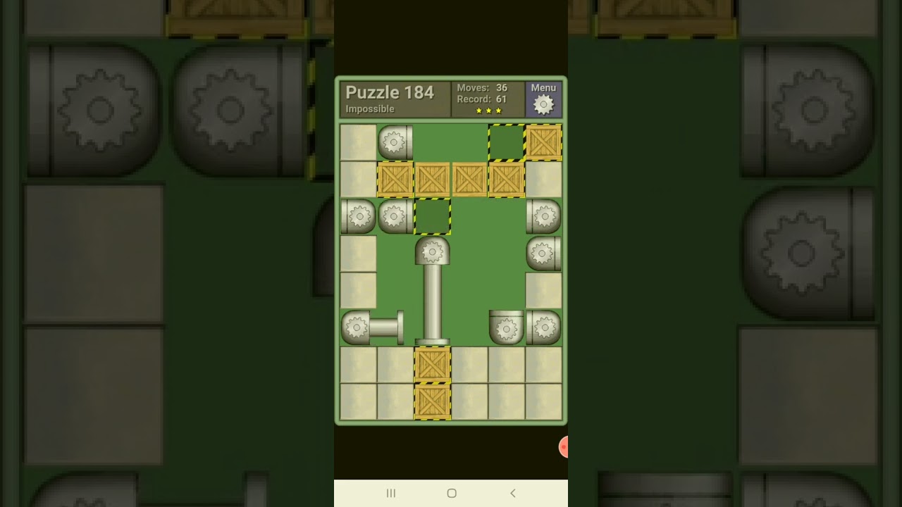 PUSHING MACHINE -- IMPOSSIBLE Puzzle 184 -- [61 moves] -- by qr637
