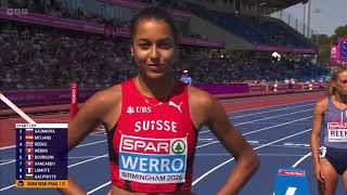 European Athletics Championships 2026 Birmingham | Women’s 800m Semi Final 1/2 Audrey Werro