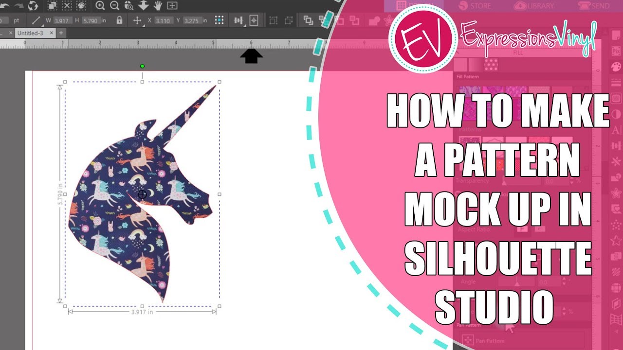 How to Create a Pattern Mock Up in Silhouette Studio - YouTube