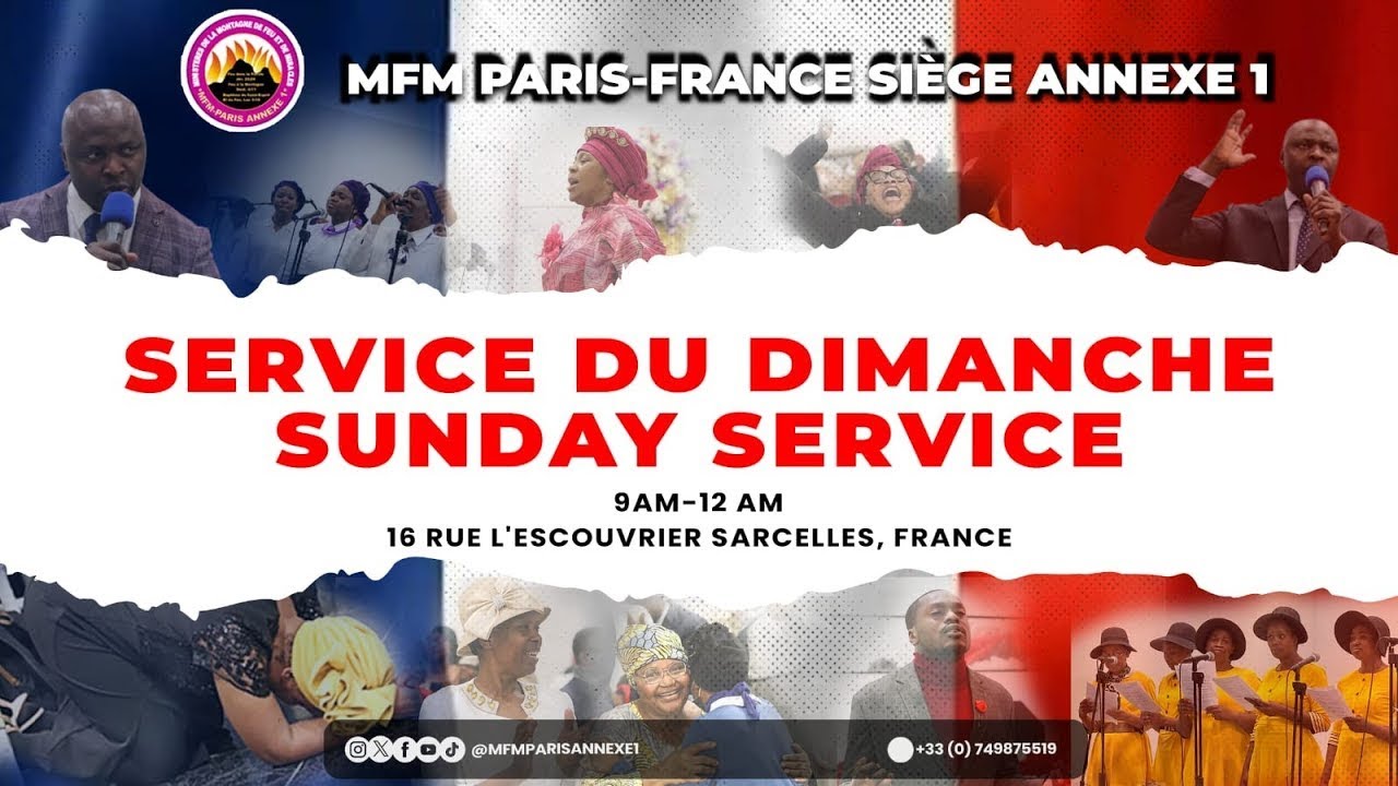 Culte du dimanche - Sunday Service || MFM SARCELLES || 11/01/2025