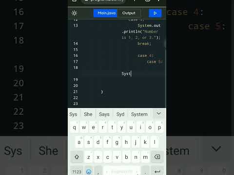 Java Switch #shorts #coding #programming #android#java #shortvideo