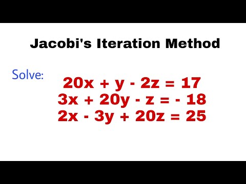 15. Jacobi's Iteration