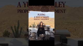 performing with my jazz trio in yucca valley for a surprise proposal 🌵 #diml #jazzdrummer