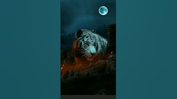 Giant tiger image manipulation in photoshop #photoshopmanipulation #shorts #viral #ytshorts