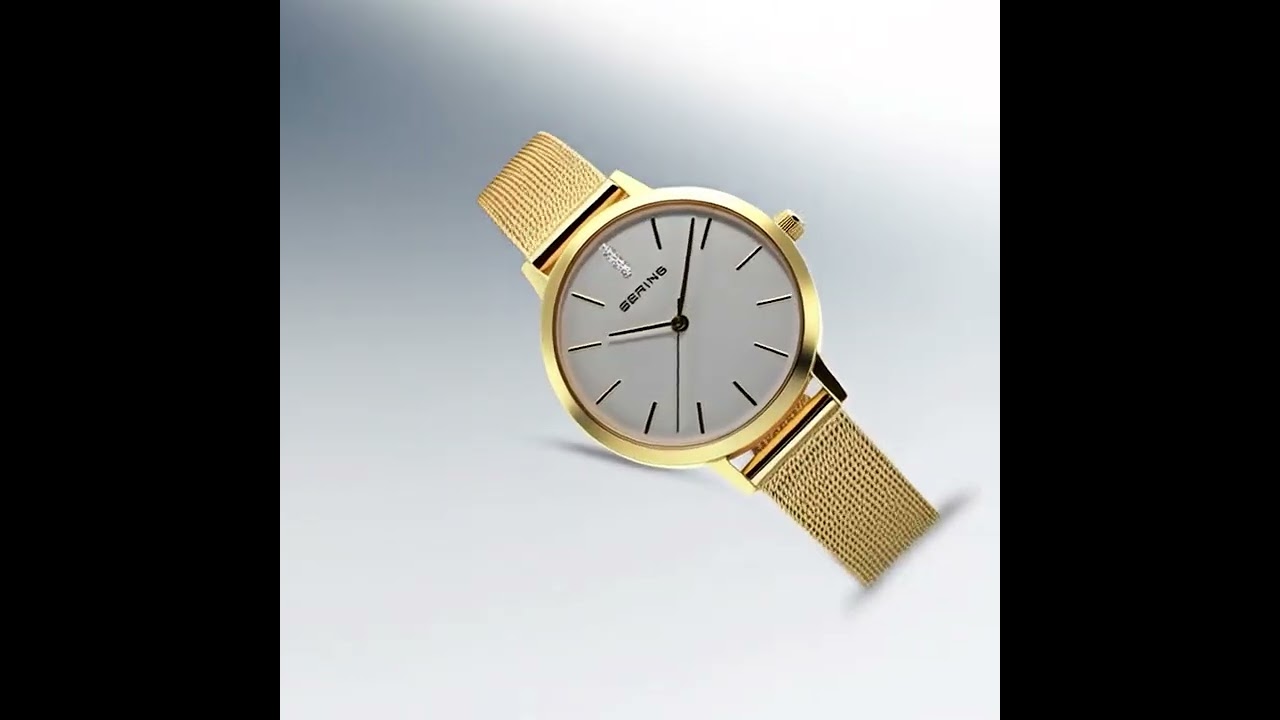 BERING Classic Gold Polished Gift Set “13434-334-GWP” | Watch