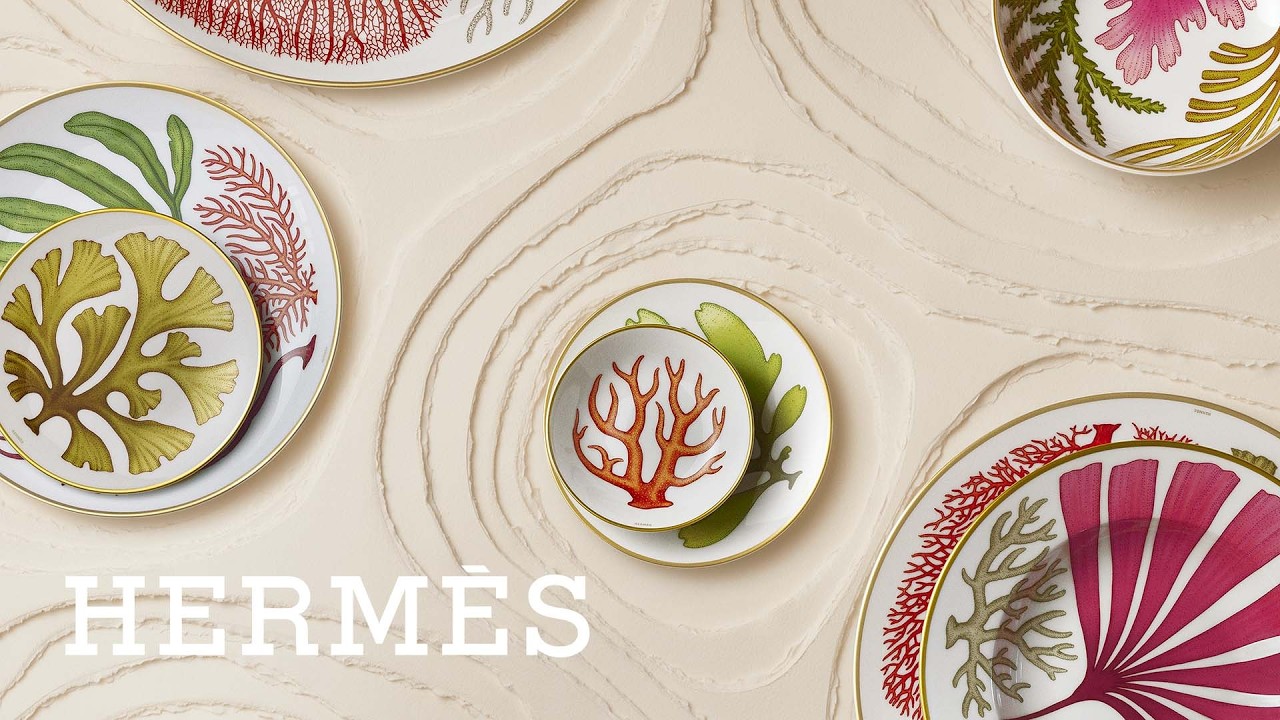 Coleção de louças Natures Marines da Hermès