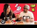 Top 10 Ranked JOLLIBEE menu items | FILIPINO FAST FOOD TASTE TEST | Americans Try Jollibee Halo-Halo