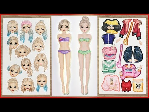 Sách dán hình Sticker, thay quần áo cho búp bê Jill 50 mẫu – Sticker Top Model (Chim Xinh)