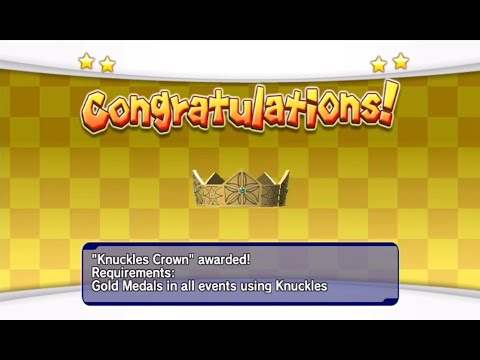 Mario Sonic At The Olympic Games 2008 All Gold Medals Knuckels