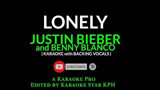 Justin Bieber and Benny Blanco - Lonely ( KARAOKE with BACKING VOCALS )