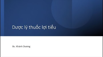 Dược lý thuốc lợi tiểu