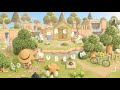 あつ森|滝に囲まれた森の中の博物館🦉🌳|遠景島クリエイト|ACNH 🕰🤍