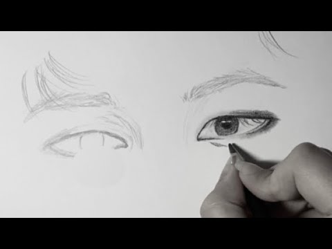 رسم عيون نامجون من بي تي اس Draw Namjoon Eyes 
