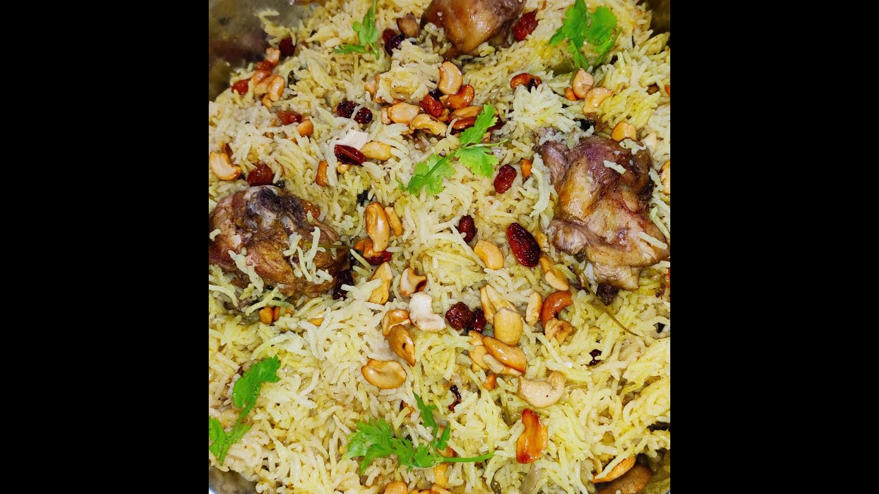 Chicken Dry fruit Biryani Perfect quantities simple techniques