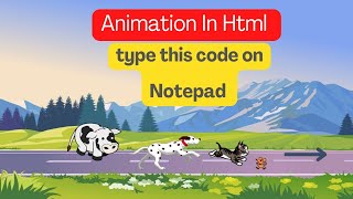 Create a Simple Animation In Notepad Using HTML and CSS (Tutorial 15 )  🔥 #webdesign