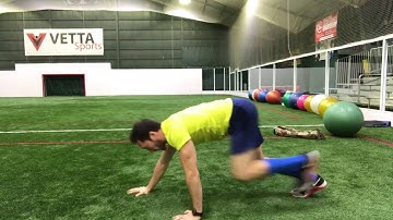 Bear crawl burpees