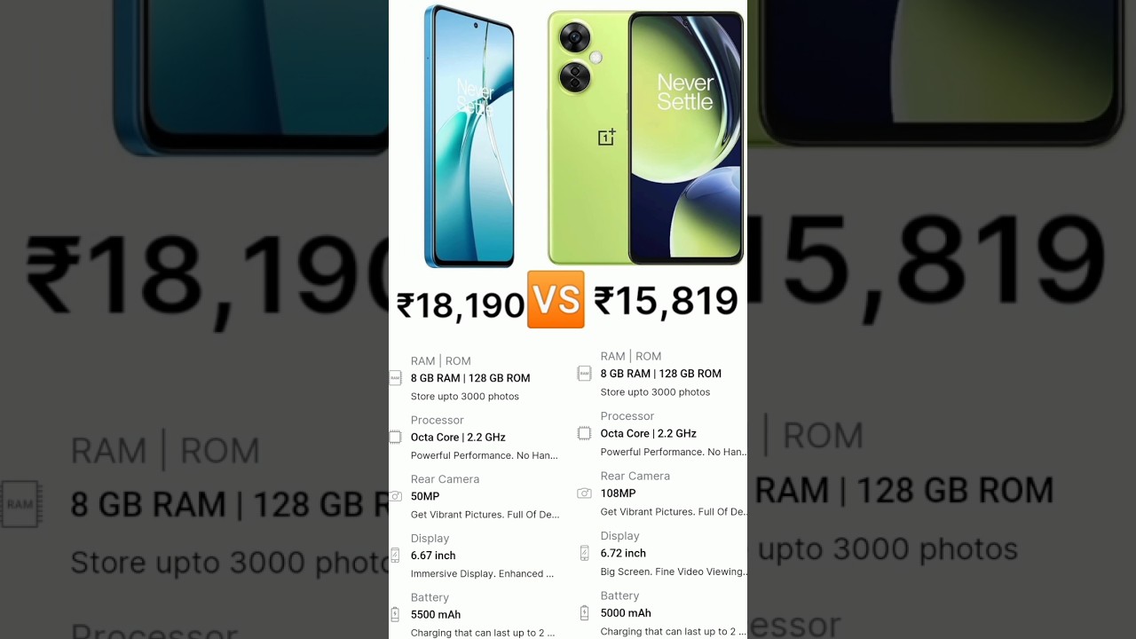 oneplus nord CE 3 lite 5G vs oneplus nord CE 4 5G lite 5G mobile phone