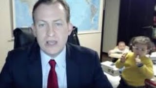 Kids Crash Dad's Important BBC Interview...SOOO FUNNY!