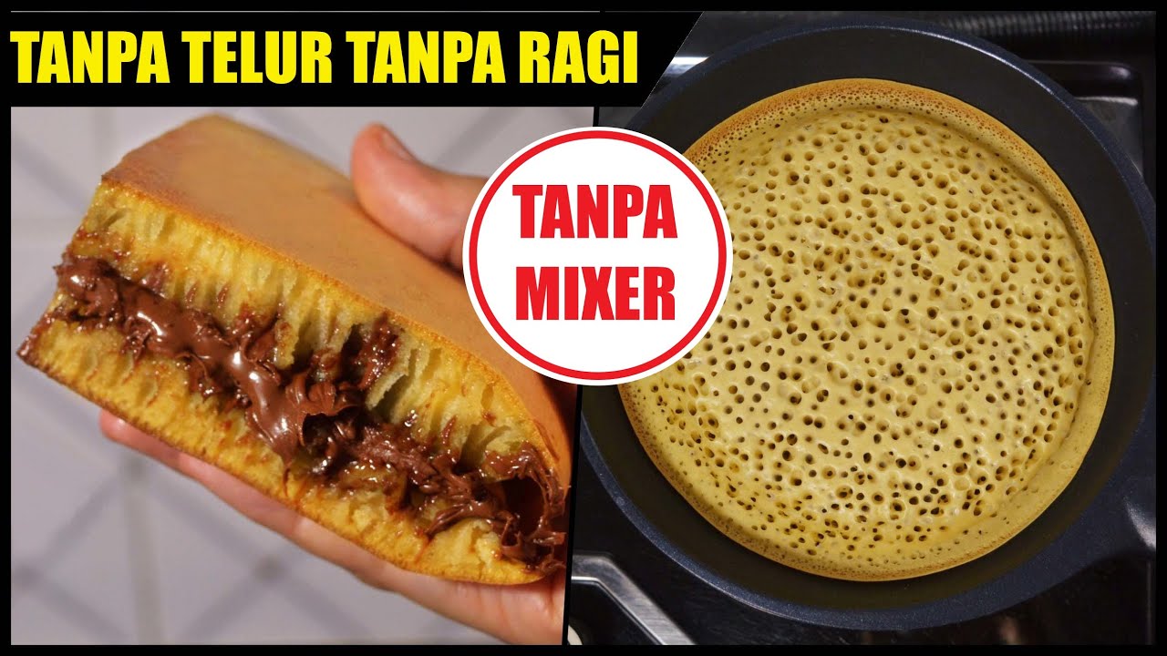 Tanpa Mikser Tanpa Telor Tanpa Ragi Tanpa Minyak | Terang Bulan Teflon