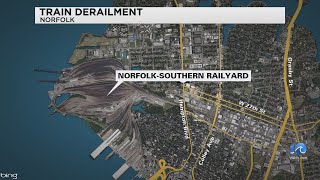 Nine train cars derailed at Norfolk Terminal Lambert's Point