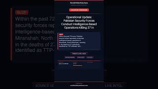 [COUNTER-TERR] Operational Update: Pakistan Security Forces Conduct Intelligence-Based Opera #Shorts