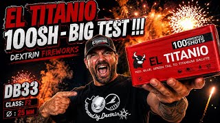 El Titano 100S Salute Cake - Db33 Dextrin Firework