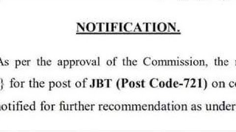 Appointment from JBT 721 waiting panel