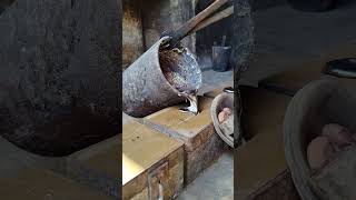 Metal Casting Ep #656 | Molten Aluminum Flowing Like Art #art #metalcasting