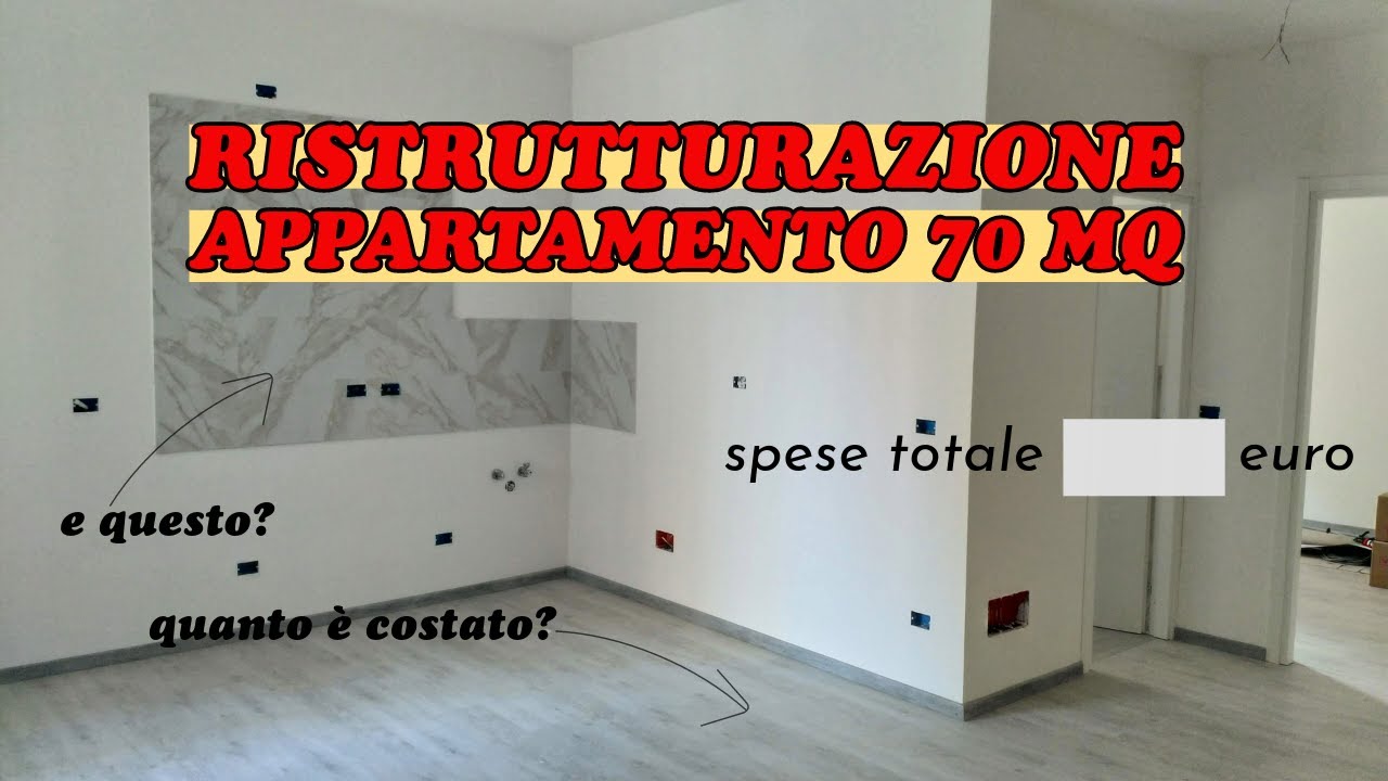 ristrutturazione appartamento 70 mq anni 60 con tutte le spese | come ho ricavato una camera in più