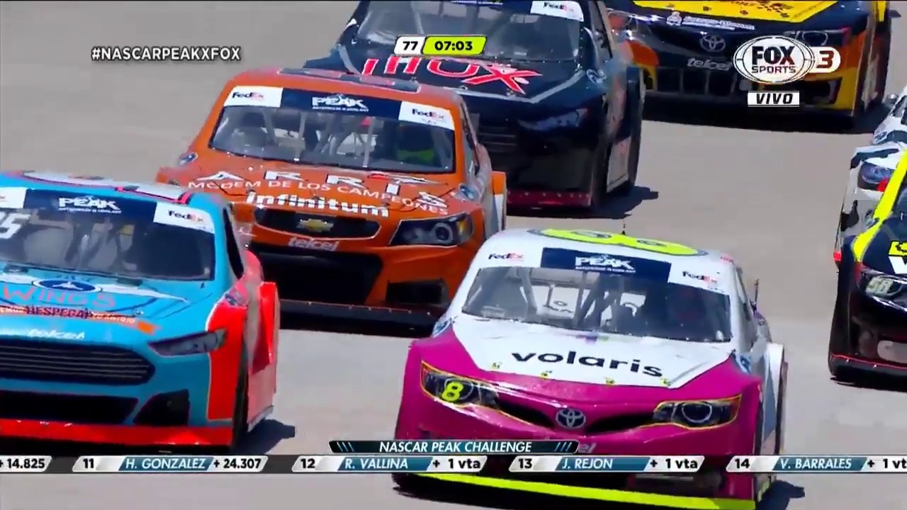 full race ka24de NASCAR PEAK México Series Challenge 2017. Óvalo Aguascalientes México. Full Race cut