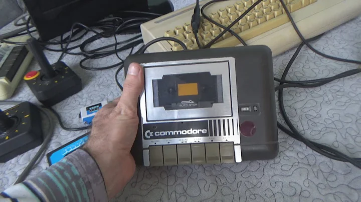 Commodore Datasette 1531 with Adapter Magnetic Tape Data Storage Review