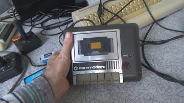 Commodore Datasette 1531 with Adapter Magnetic Tape Data Storage Review