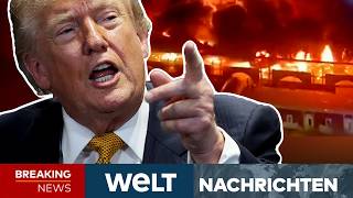IRAN-KRIEG: "Richtig eine reingehauen!" Trump tönt! Attacken auf Mullahs! Die kontern sofort! I LIVE