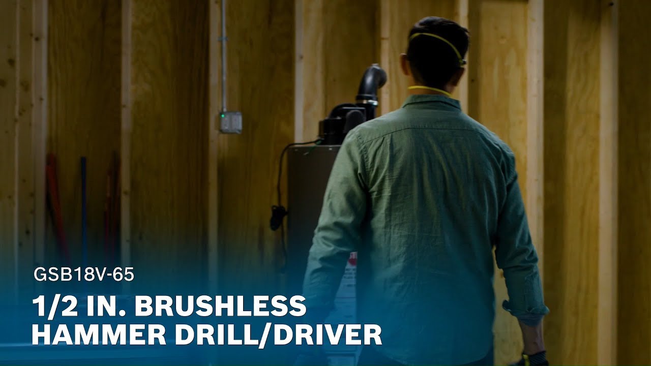 Bosch GSB18V-65: Бесщёточная ударная дрель-шуруповерт 1/2 дюйма
