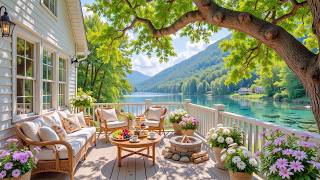 Tranquil Mountain Lake Cottage Ambience 🌿 Nature Sounds and Soft Piano for Relax screenshot 2
