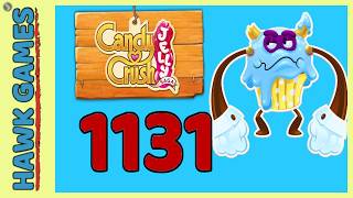Candy Crush Jelly Saga Level 1131 Hard (Puffler Boss mode) - 3 Stars Walkthrough, No Boosters