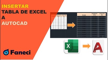 COMO INSERTAR TABLA DE EXCEL EN AUTOCAD✅