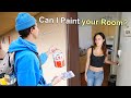 Asking college students to paint their bedroom