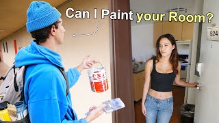 Asking College Students to Paint THEIR Dorm...