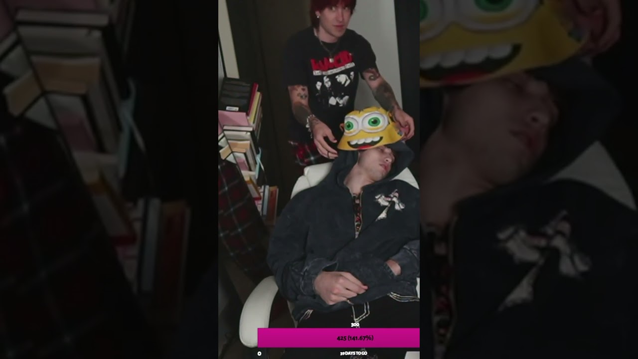 Jake Webber Pranks a Sleeping Carrington with a Minion Hat