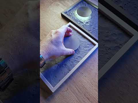 3D Printed Glowing Moon Lamp #3dprinting #satisfying #diy #laser #art #desig#viral #arduino #medical
