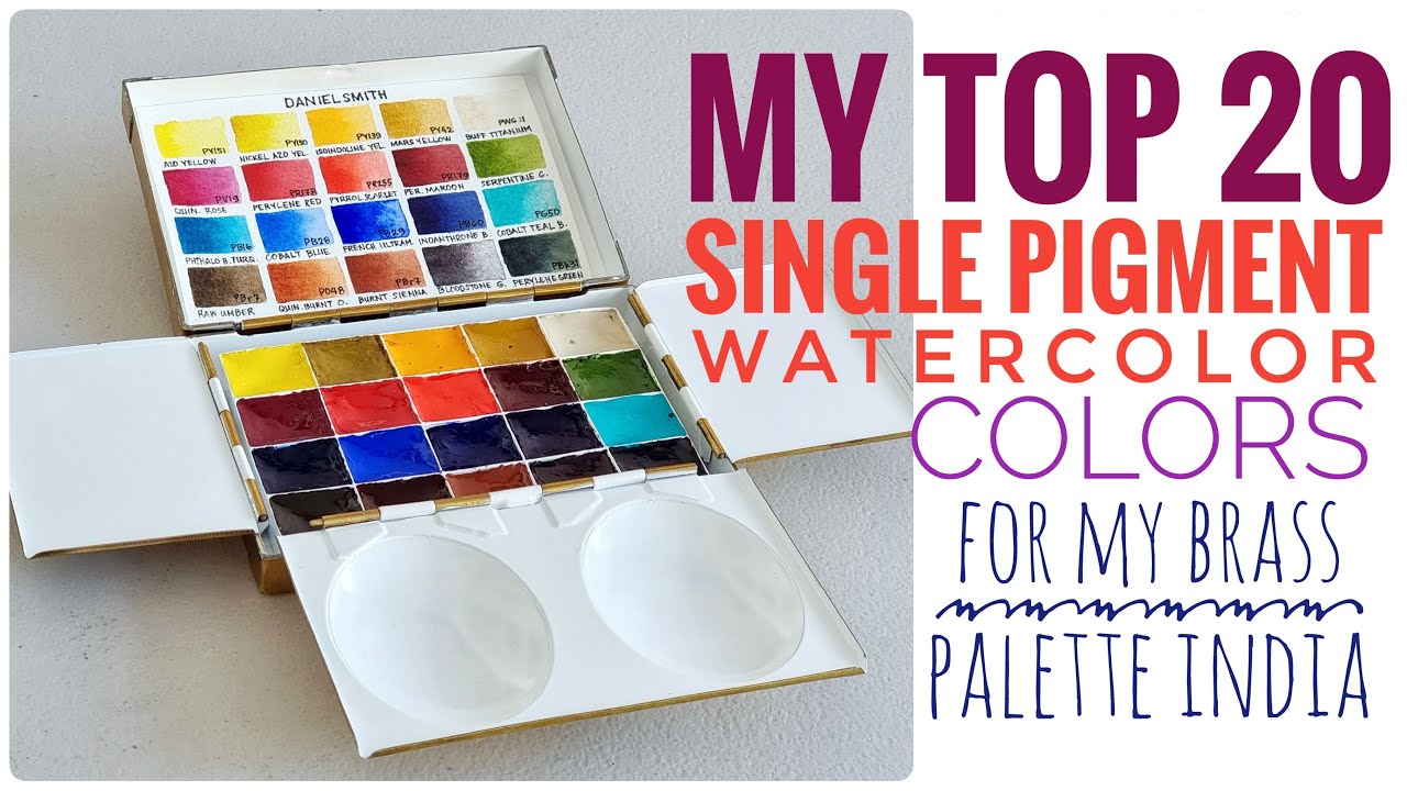 Will this work? 20 Single Pigment Watercolor Colors for Brass Palette India