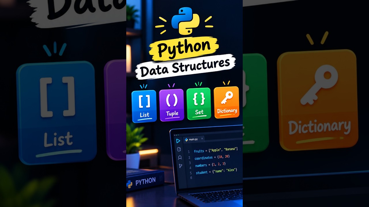 4 Python Data Structures You Must Know 🐍 #Shorts - YouTube