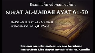 Surah Al Maidah Ayat 6170 Untuk Hafalan  Teks Arab Latin Dan Terjemahan